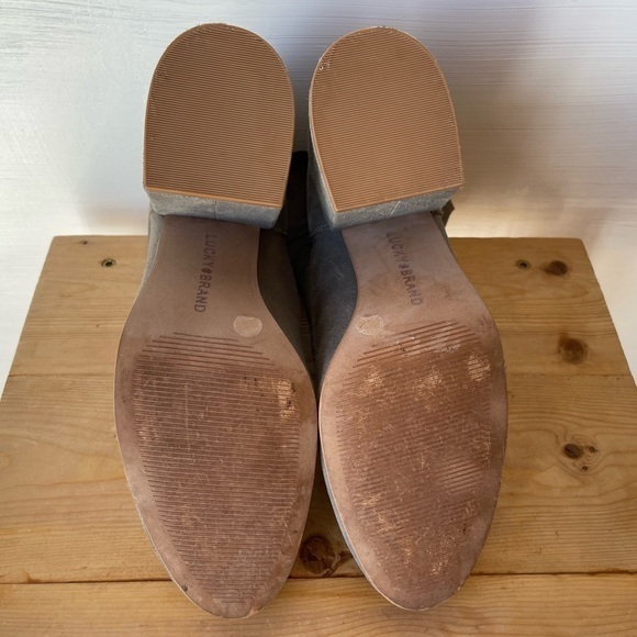 Lucky Brand Block Heel Ravynn Leather Booties Size: 8 - Picture 9 of 10